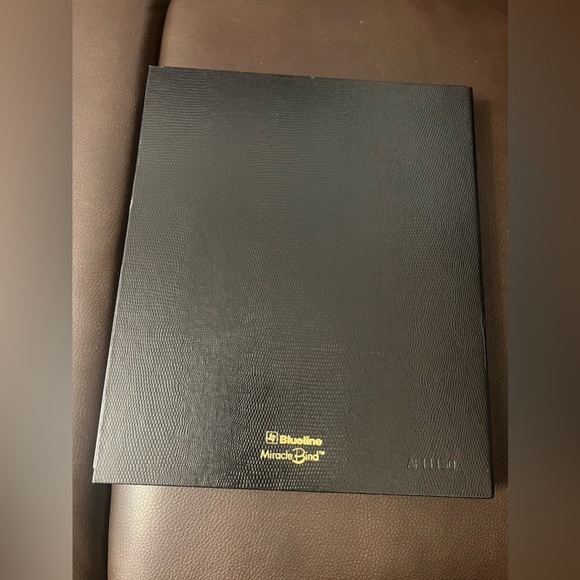 Blueline MiracleBind Notebook, Black, Lizard-Like, Hard Cover new - Picture 7 of 16